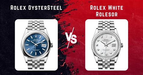 white rolesor vs oystersteel.